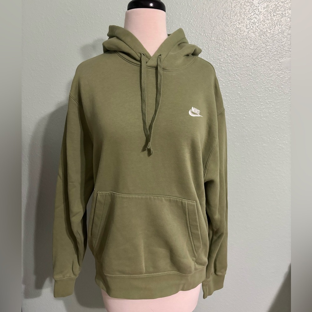 Nike Hoodie Pullover Sweatshirt Olive Green